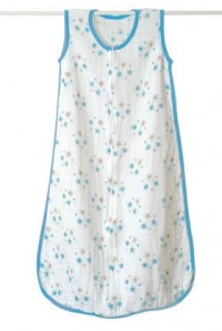 aden + anais Muslin Sleeping Bag - Blue Stars, Large