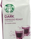 Starbucks Dark Espresso Roast Ground Coffee, 12 Ounce (Pack of 6)