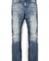 H.E. By Mango Men's Distressed Tim Slim-Fit Jeans