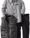 Calvin Klein Boys 2-7 Vest Set