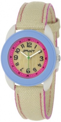 Sprout Unisex ST1002LBIVTN  Corn Resin and Ivory Organic Cotton Strap Watch