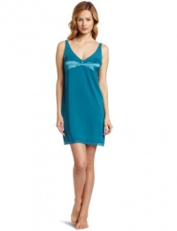 Calvin Klein Women's Naked Glamour Chemise, Capri Water, Medium