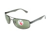 Ray-Ban Ray Ban Sunglasses RB 3445 RB3445 00658 Metal Black Grey Green polarised