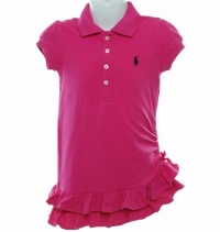 Ralph Lauren Ruffled Polo Dress Pink 2/2T