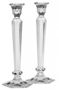 Miller Rogaska by Reed & Barton Crystal Summit 12-Inch Candlesticks, Pair