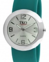 TKO ORLOGI Women's TK614-STL Silver Slap Metal Teal Watch