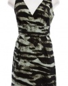 Michael Kors Stone Animal Print Cotton Sleeveless Sheath Dress