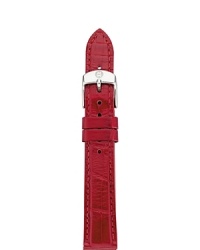 Update your look with a rich, Garnet alligator strap. The stainless steel buckle has signature logo engraving. Interchangeable with any Michele watch head from the Sport Sail.