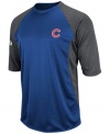 At home or on the road, show your true colors and support your favorite team with this color-blocked MLB Chicago Cubs from Majestic.