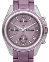 Fossil Women's ES2916 Stainless Steel Analog Purple Dial Watch