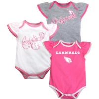 Infant Arizona Cardinals 3 Piece Creeper Set (12m-24m) Infant 12 Months