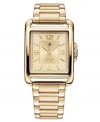 Dress your outfits in golden shine with this elegant watch from Tommy Hilfiger.