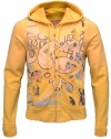 True Religion Brand Jeans Men's Celestial Hoody Hoodie Sweatshirt-Yellow