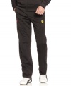 Pick up the pace of your active style with these comfortable Ferrari track pants from Puma.