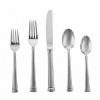 Lenox Eternal Frosted 5-Piece Stainless Steel Flatware Place Setting, Service for 1