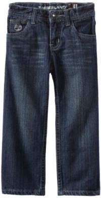 Timberland Boys 2-7 Straight Fit Jean, Raw Indigo, 4T