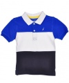 Nautica Sportswear Kids Boys 2-7 Short Sleeve Color Block Polo