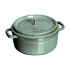 Staub Mini .25 Quart Round Cocotte, Graphite Grey