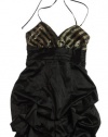 City Studio Juniors Sundress Dress - Black/Gold - 5