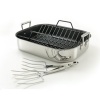 All-Clad Stainless-Steel Nonstick Baking Pan with Rotisserie Rack