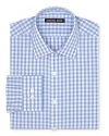 A gingham check pattern adds a breath of fresh air to your attire and easily transitions from the desk to the dinner table.