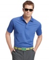 This Izod golf shirt features moisture wicking and UV protection to keep you cool on the course.