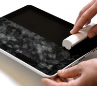 iRoller: A liquid-free, reusable pocket sized touch screen cleaner for iPhones, iPads, and all mini touchscreen display devices.