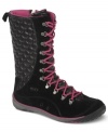 Funky colors and padded fabrics give the Radley boots by Dr. Scholl's a unique look. Brighten up those blah winter days with this fun style.