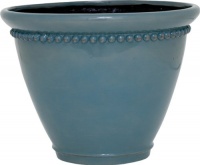 Dynamic Design GSY0612TB Sonia 6-Inch Ceramix Planter, Classic Chic Style, Treasure Blue