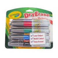 Crayola 8 Count Dry Erase Broad Line Chisel Tip Markers