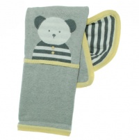 First Impressions Bear Blanket Grey