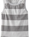 LRG - Kids Boys 2-7 Little Striped Tank Top, Ash Heather, 5