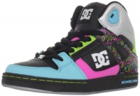 DC Kids Rebound Skate Shoe (Little Kid/Big Kid),Black/Multi,6 M US Big Kid