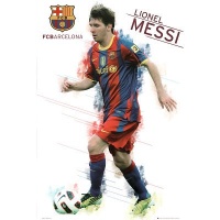 FC Barcelona Lionel Messi Sports Poster Print - 24x36 Poster Print, 24x36 Poster Print, 24x36