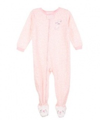 Carter's Girls Fleece Kitten Fleece 2011 Footed Pajamas - Kids Sizes 4 through 7