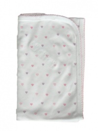 Noa Lily Blanket, Pink Hearts