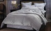 1200 Thread Count FULL / QUEEN Size Siberian Goose Down Comforter 100% Egyptian Cotton 750FP, 50oz & 1200TC - White Stripe