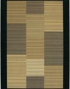 Couristan 0766/0601 Everest Hamptons/Multi Stripe-Black 5-Feet 3-Inch by 7-Feet 6-Inch Rug