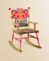 From the Magic Garden Collection. Beautifully hand-painted, this happy design sparks the imagination and brightens the room instantly.Sturdy design 16¾W X 29H Constructed of MDF ImportedRecommended for ages 3 and up Please note: Some assembly may be required. 