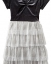 Hype Girls 7-16 Coco Dress, Gun Metal, 7