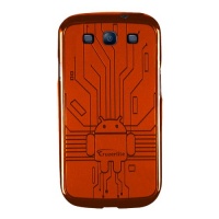 Orange Cruzerlite Bugdroid Circuit TPU Case for Samsung Galaxy S III (Sprint, AT&T, T-Mobile, US Cellular, Verizon)