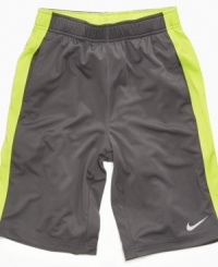 Cool and breezy. These Dri-FIT shorts from Nike are the perfect way to keep him and his look fresh.