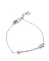 Juicy Couture Pave Arrow Skinny Chain Bracelet Silver YJRU5915