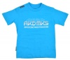 Akademiks Boys Cyan Blue Jeanius Level Products T-shirt (4)