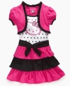 She won't shrug off this style. She'll love wearing this tiered dress from Hello Kitty, with sweet ruffles on the shrug and skirt. (Clearance)