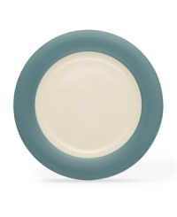 Make everyday meals a little more fun with Colorwave dinnerware from Noritake. Mix and match this turquoise-rimmed platter with coupe and square pieces for a tabletop that's endlessly stylish.