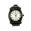 Plerre Jill 'Charme' Men Watch WAT0929MWHT in Black Silicone Strap for Everyday Apparel