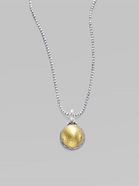 From the Lancelot Collection. A rich mix of metals, 24k yellow gold and sterling silver, make for a versatile creation.Sterling silver 24k yellow gold Length, about 17 Imported