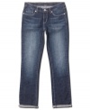 Classic cuff designed skinny jeans by Levi's. Goes with everything.