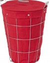 CreativeWare Simply Storage Hamper with Liner, Red